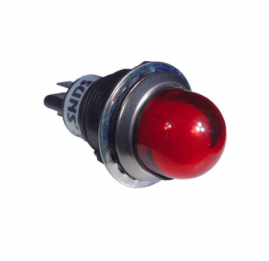SUNS IL5E-24E-R-Q LED 3/4" Red Indicator Pilot Light 24V Square D 9001OR24 - Industrial Direct