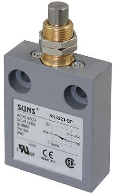 SUNS SN3221-SP-D1 Panel Mount Plunger Limit Switch 914CE27-Q1 - Industrial Direct