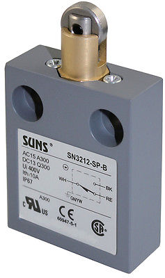 SUNS SN3212-SP-D1 Roller Plunger Limit Switch for 914CE2-Q1 - Industrial Direct