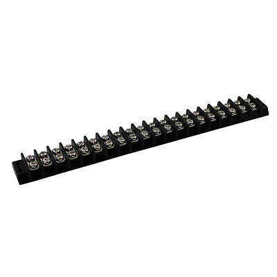 SUNS TU120 UL Rated 15A/300V Terminal Block 20 Position 22-14 AWG Barrier Strip - Industrial Direct