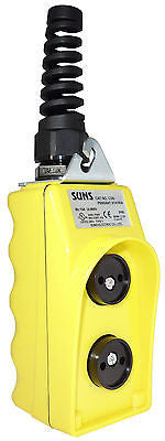 SUNS CSB-280Y-HGA UL Listed Yellow Two Speed Pendant Station 2NO 9001BW100YU - Industrial Direct