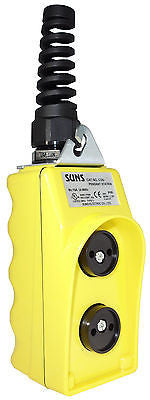 SUNS CSB-293Y-HGA UL Listed Yellow Pendant Station Without Inserts 2NO - Industrial Direct