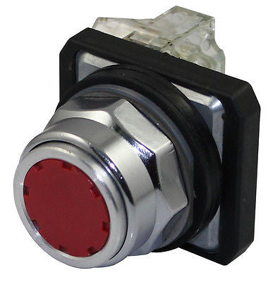 SUNS PBM30-FP-R-P13 30mm Red Guarded Pushbutton 1NO 1NC 9001KR1RH13 9001KR1RH6 - Industrial Direct