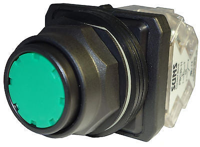 SUNS PB30-FP-G-P13 30mm Green Guarded Pushbutton NO/NC 9001SKR1GH13 9001SKR1GH5 - Industrial Direct