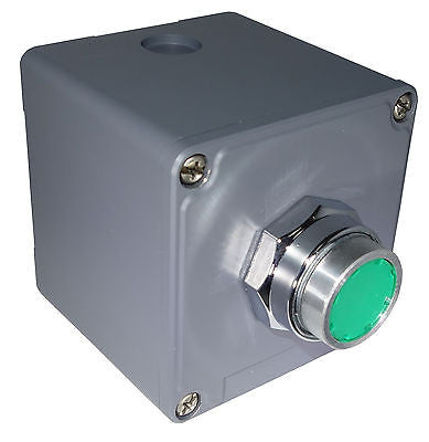 SUNS CSZ30-FP-G-P1 30mm Green Pushbutton Control Station 9001KYK11 9001KR1GH13 - Industrial Direct