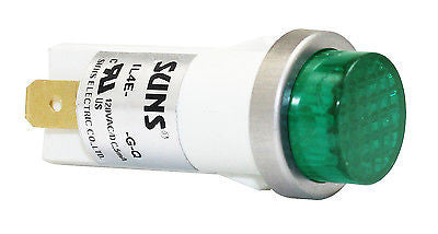 SUNS IL4E-120E-G-Q LED 1/2" Green Indicator Light Raised 120V Solic Ideal 777211 - Industrial Direct