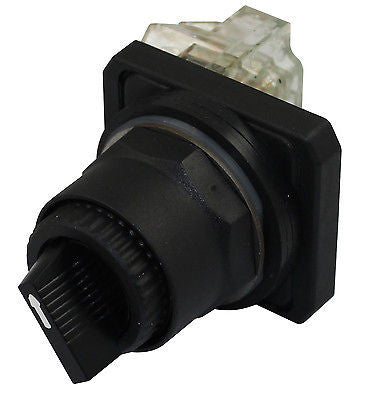SUNS PB30-S2MLD-B-P13 30mm 2 Position Selector Switch Momentary 9001SKS34BH13 - Industrial Direct