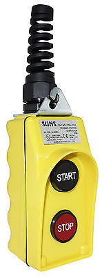 SUNS CSB-276Y-HGA UL Listed Yellow Start/Stop Pendant Station 1NO/1NC 9001BW96Y - Industrial Direct