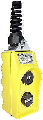 SUNS CSB-272Y-HGA UL Listed Yellow Up/Down Pendant Station 2NO 9001BW92Y - Industrial Direct