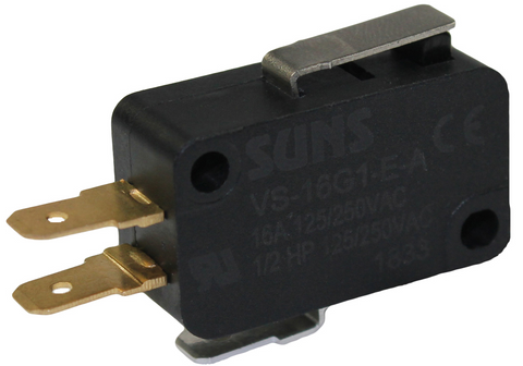 SUNS VS-16G1-E-A Miniature Basic 16A Snap Action Short Lever Micro Switch V-15G1 - Industrial Direct