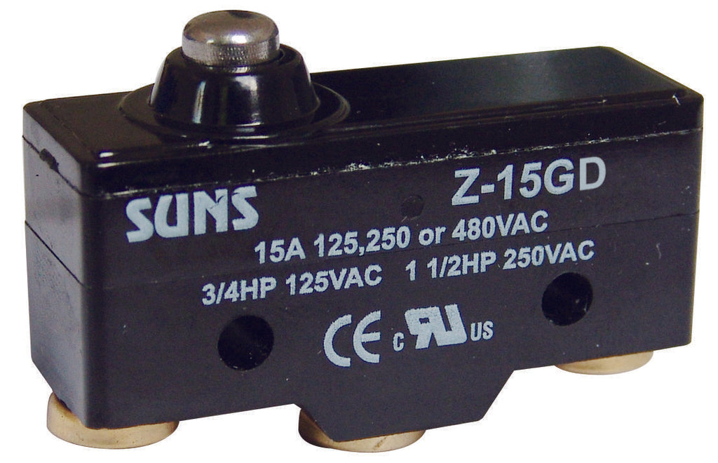 SUNS International Z-15GD Plunger 15A Micro Switch - Industrial Direct