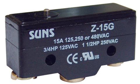 SUNS International Z-15G Plunger 15A Micro Switch - Industrial Direct