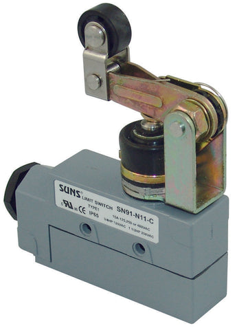 SUNS SN91-N63-A Sealed One-Way Roller Lever Limit Switch BZE6-2RN28 ZE-NA277-2 - Industrial Direct