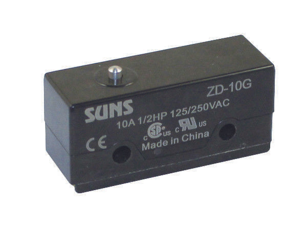 SUNS ZD-10G 10A Micro Switch DPDT - DZ-10G-1B DT-2R-A7 - Industrial Direct