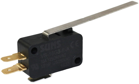 SUNS VS-16G3-E-A Miniature Basic 16A Snap Action Extended Lever Micro Switch V-15G3 - Industrial Direct