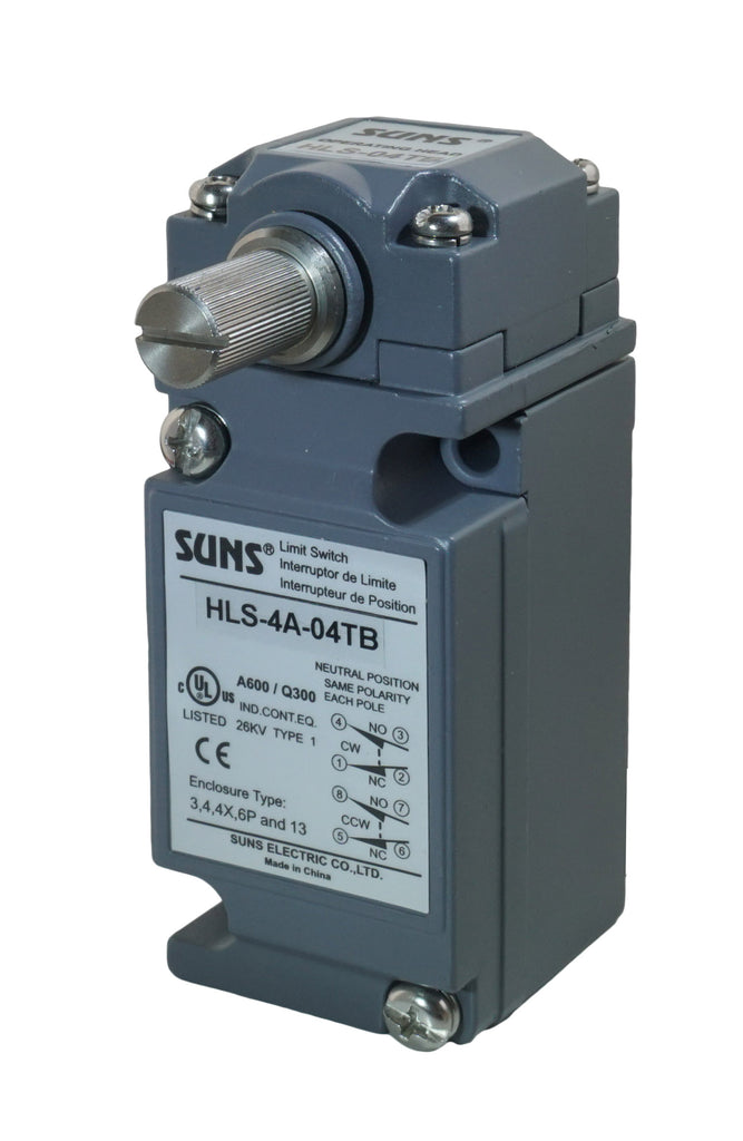 SUNS HLS-4A-04TB Neutral Position Rotary DPDT Limit Switch for 9007C68T10