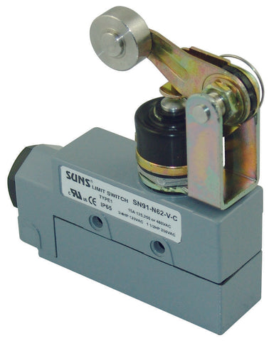 SUNS SN9D-N62-A Sealed Roller Lever DPDT Limit Switch 2NO/2NC DTE6-2RN2 DTE62RN - Industrial Direct